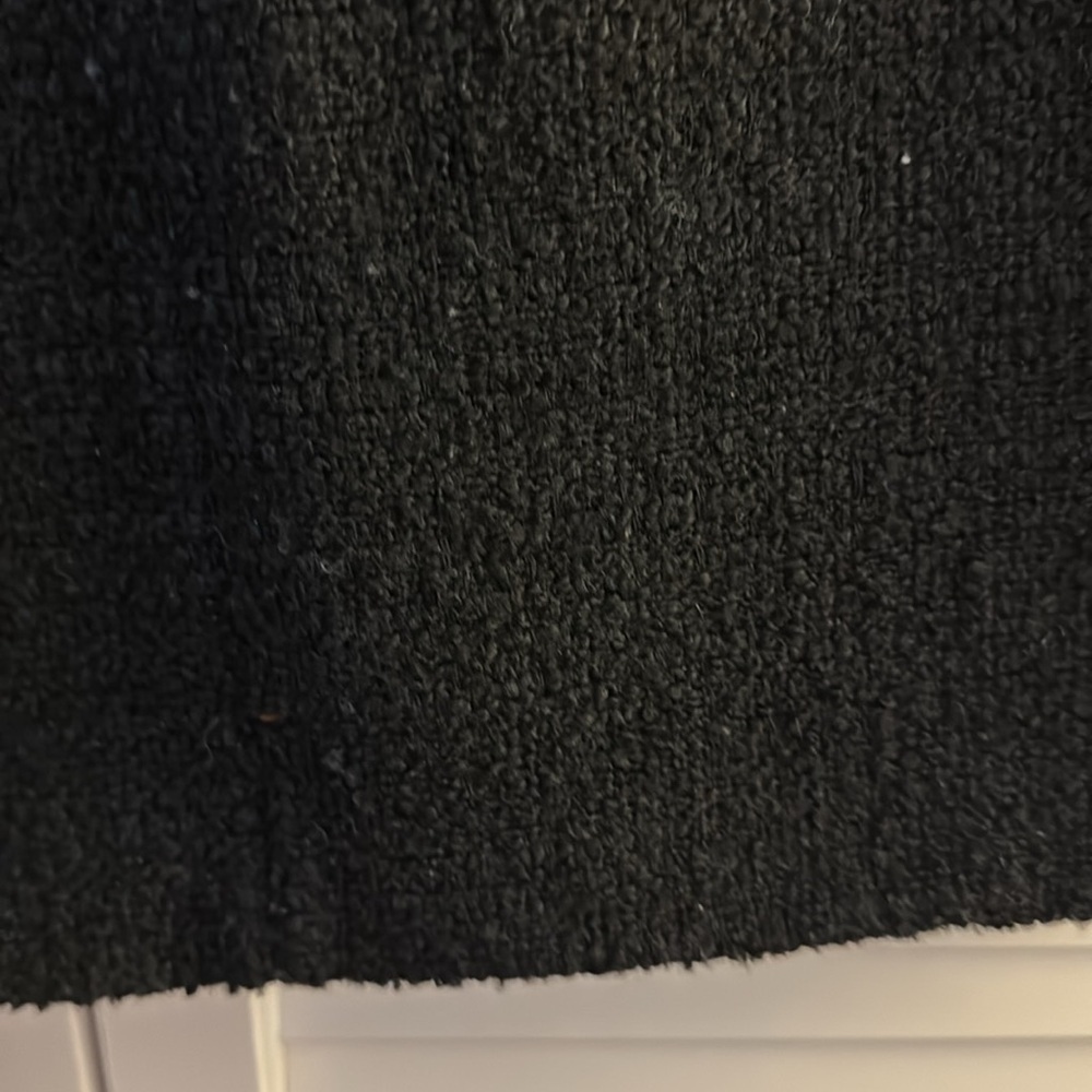 H&M Tweed Black Mini Skirt Size 8 GUC With Front Buttons - Picture 6 of 6